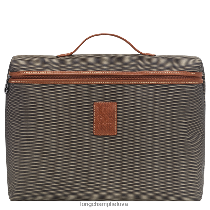 Longchamp Boksfordo portfelis rudas vyrų krepšiai X6B2TB1098