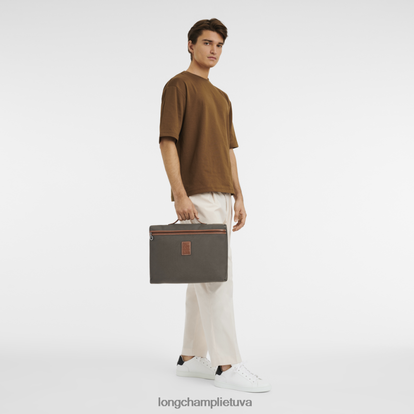Longchamp Boksfordo portfelis rudas vyrų krepšiai X6B2TB1098