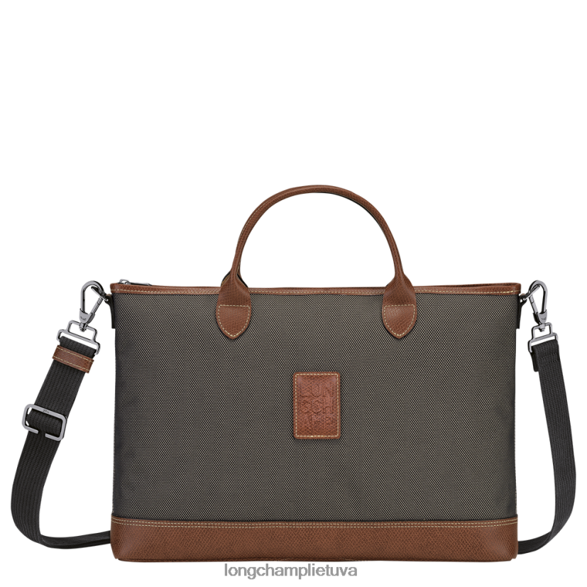 Longchamp Boksfordo portfelis rudas vyrų krepšiai X6B2TB465