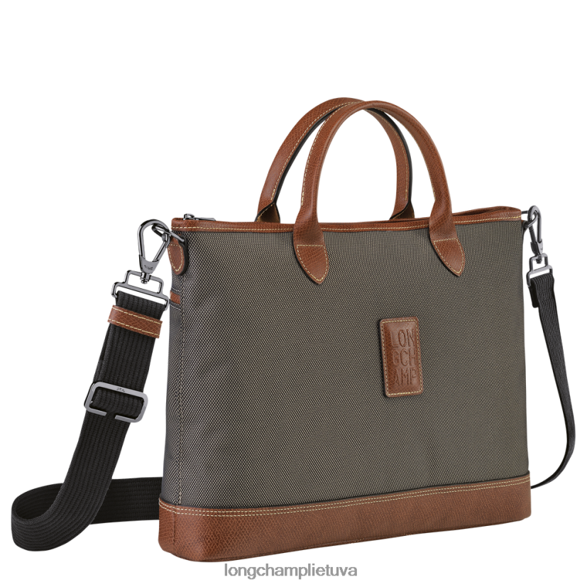 Longchamp Boksfordo portfelis rudas vyrų krepšiai X6B2TB465