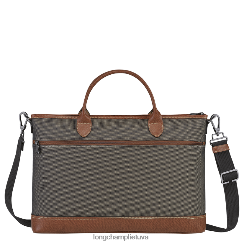 Longchamp Boksfordo portfelis rudas vyrų krepšiai X6B2TB465