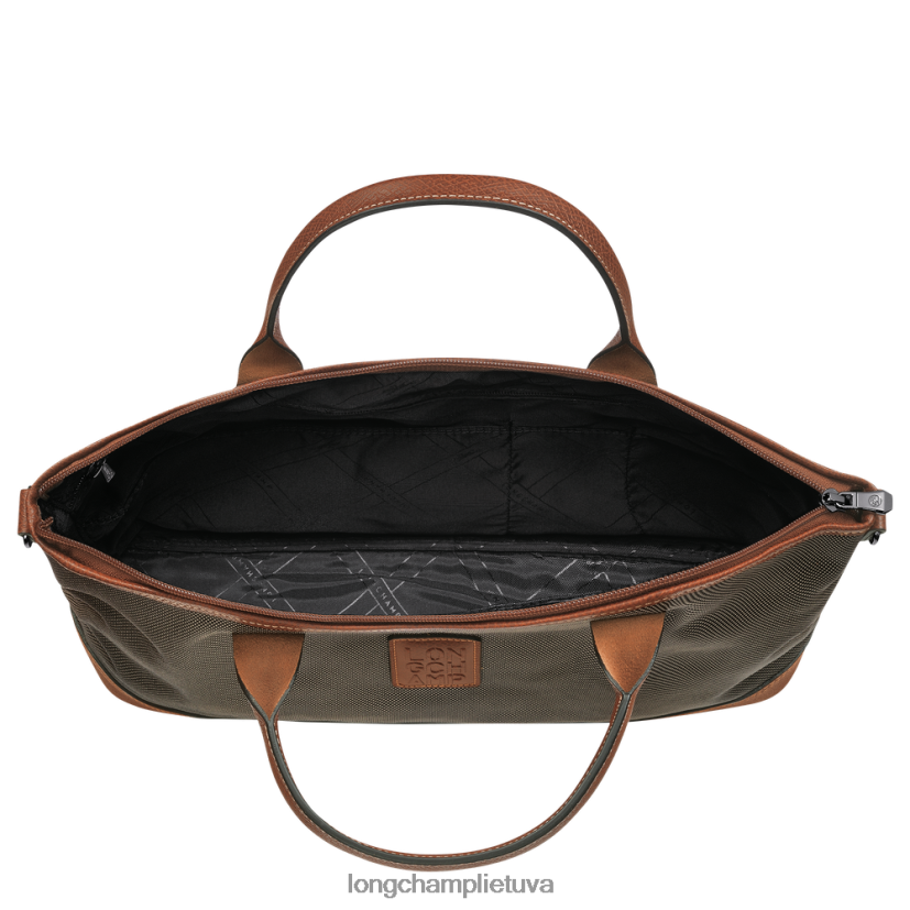 Longchamp Boksfordo portfelis rudas vyrų krepšiai X6B2TB465