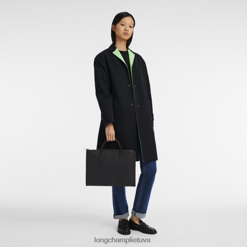 Longchamp le foulonne portfelis juodas vyrų krepšiai X6B2TB470