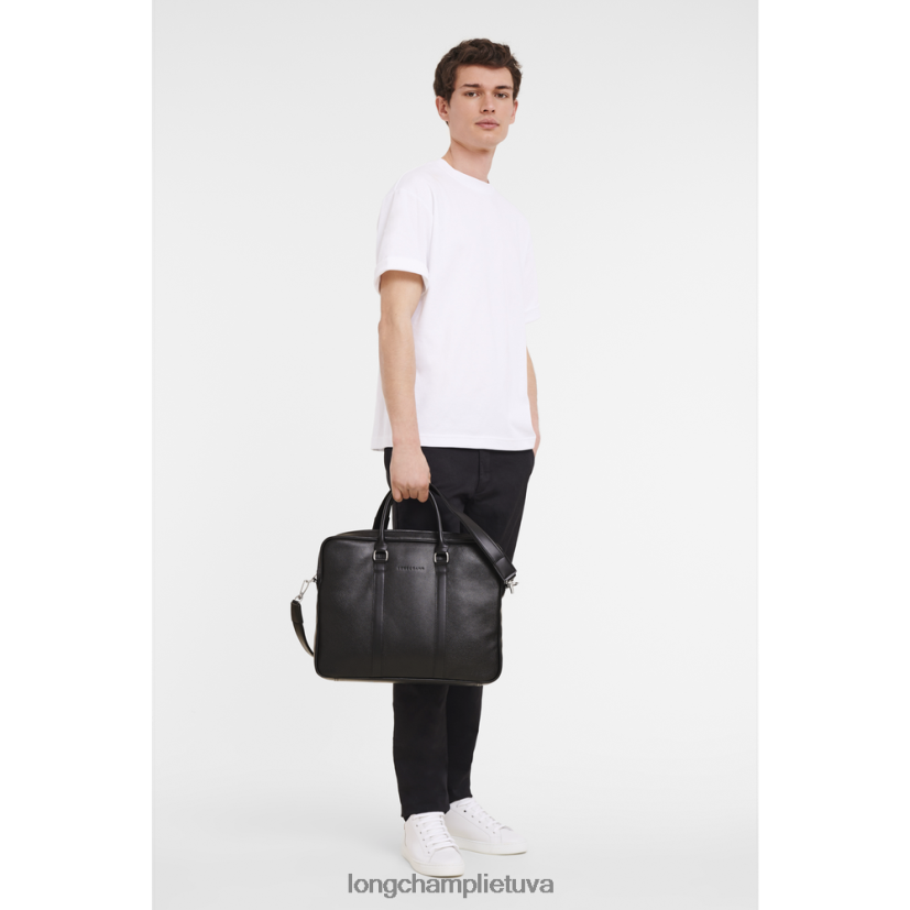Longchamp le foulonne portfelis juodas vyrų krepšiai X6B2TB478