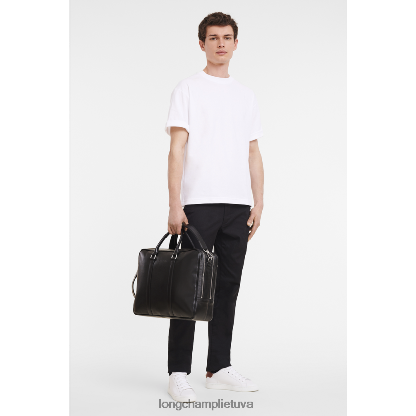 Longchamp le foulonne portfelis juodas vyrų krepšiai X6B2TB481