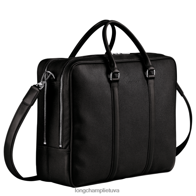 Longchamp le foulonne portfelis juodas vyrų krepšiai X6B2TB481