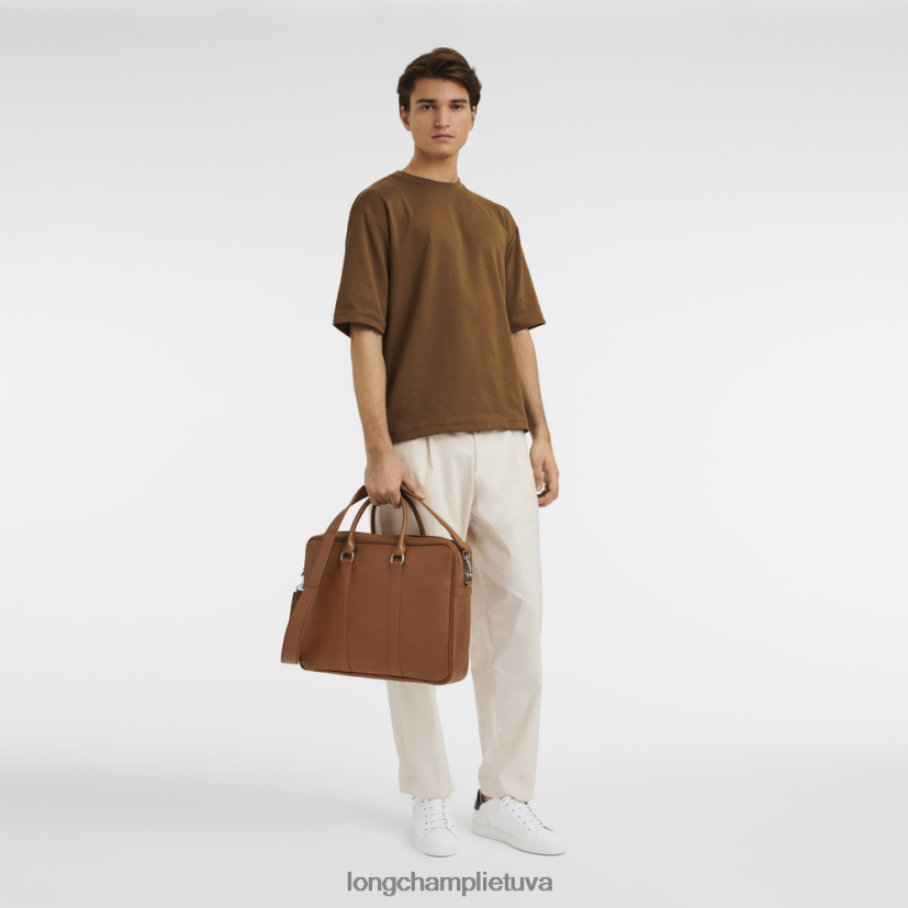 Longchamp le foulonne portfelis karamelė vyrų krepšiai X6B2TB1090