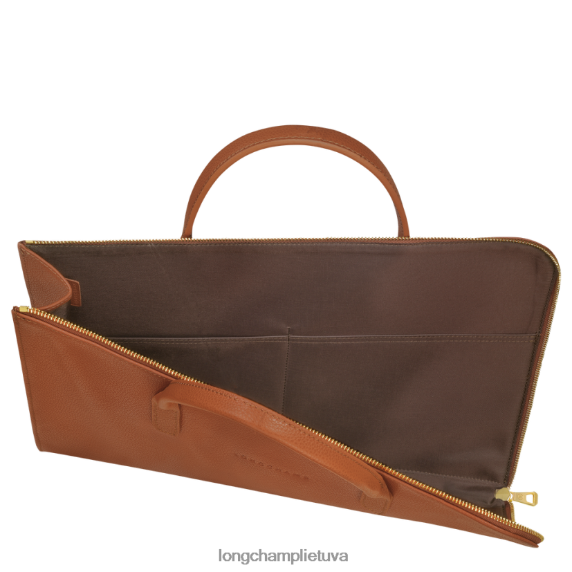 Longchamp le foulonne portfelis karamelė vyrų krepšiai X6B2TB471