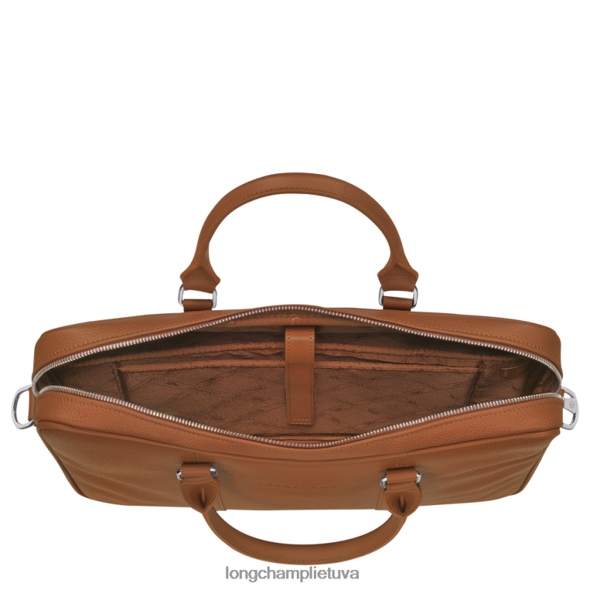 Longchamp le foulonne portfelis karamelė vyrų krepšiai X6B2TB477
