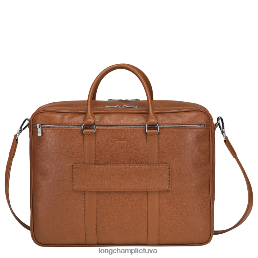 Longchamp le foulonne portfelis karamelė vyrų krepšiai X6B2TB482