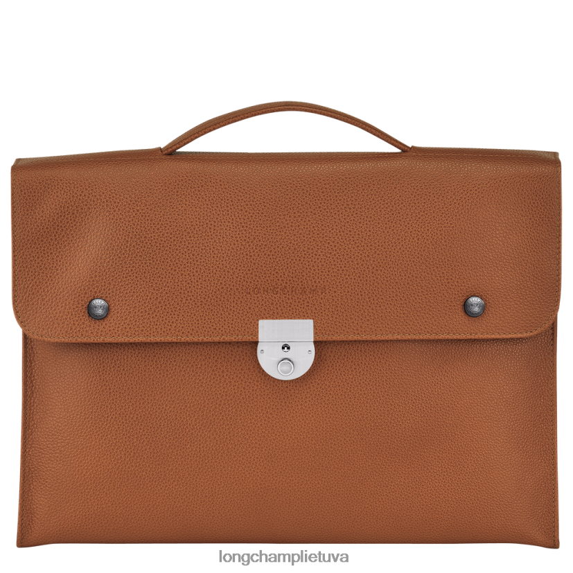 Longchamp le foulonne portfelis karamelė vyrų krepšiai X6B2TB484