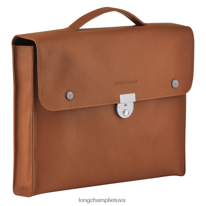 Longchamp le foulonne portfelis karamelė vyrų krepšiai X6B2TB484