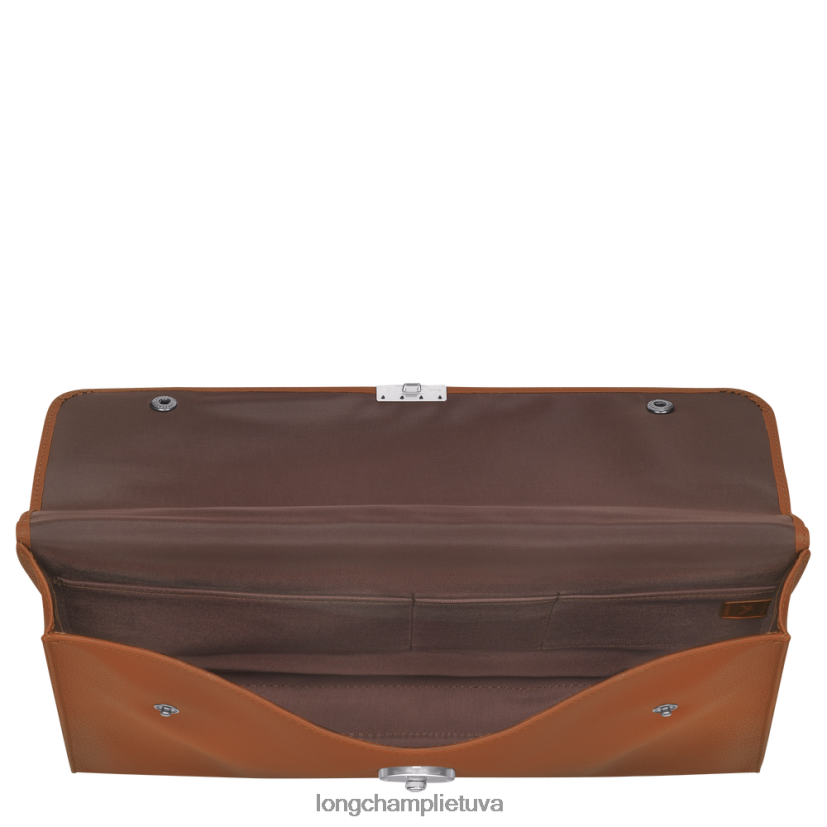 Longchamp le foulonne portfelis karamelė vyrų krepšiai X6B2TB484