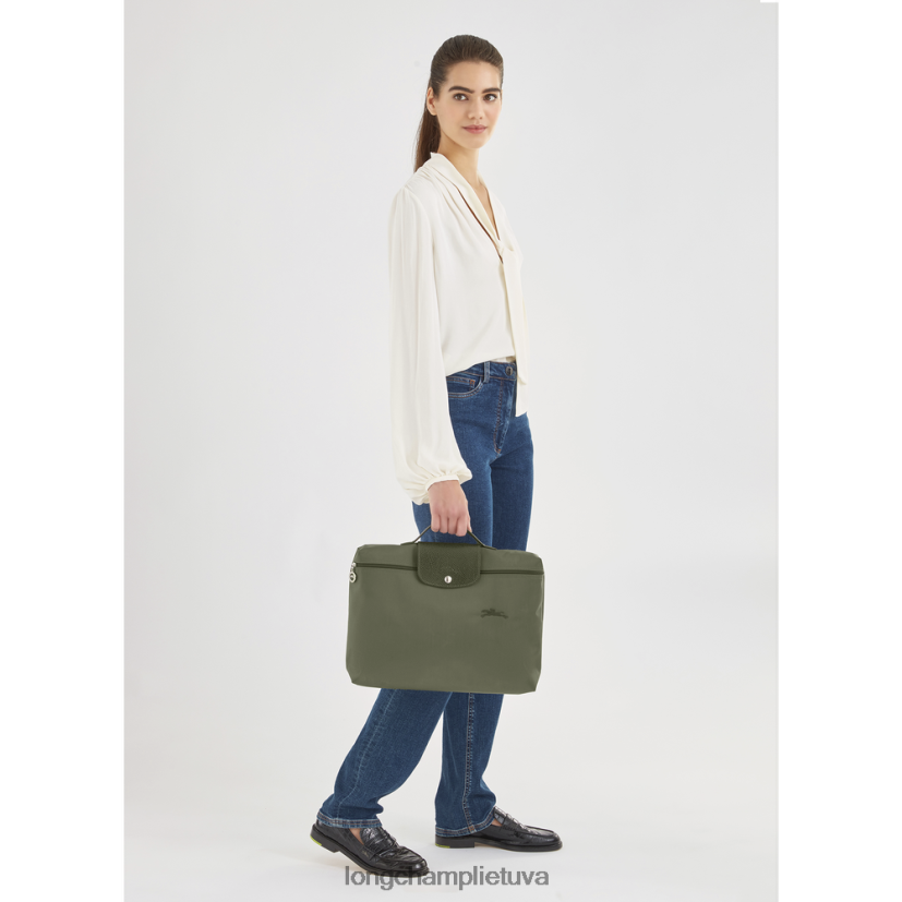 Longchamp le pliage green dokumentų aplankas miškas vyrų krepšiai X6B2TB493
