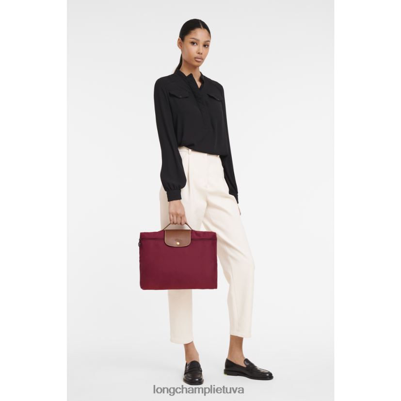 Longchamp le pliage originalus portfelis raudona vyrų krepšiai X6B2TB487