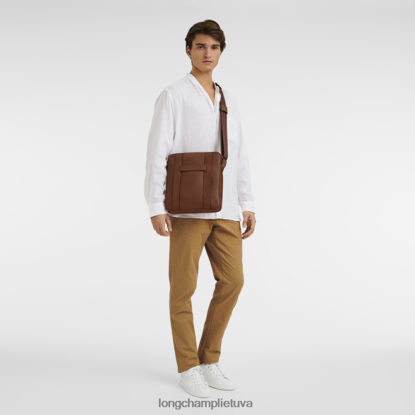 Longchamp 3D skersinis krepšys konjako vyrų krepšiai X6B2TB1126
