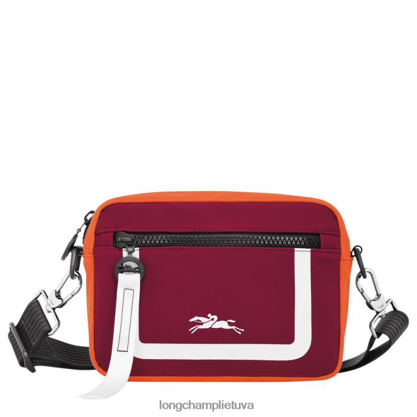 Longchamp le pliage kolekcija fotoaparato krepšys oranžinė/bordo vyrų krepšiai X6B2TB335
