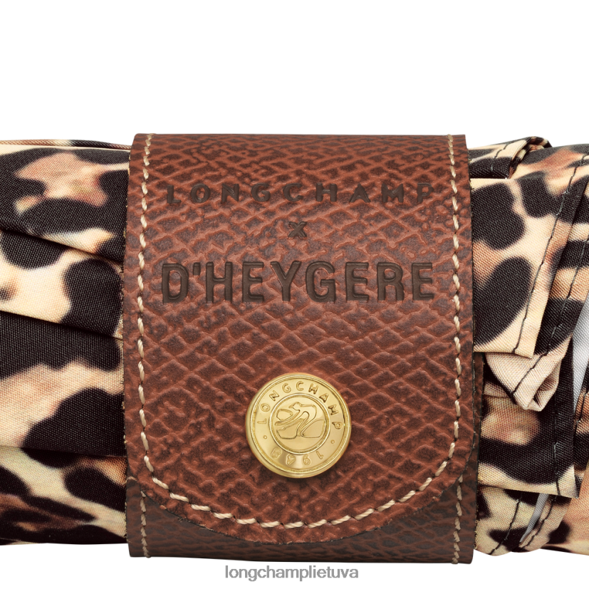 Longchamp X D'heygere skėtis panteros raštas vyrų priedai X6B2TB966