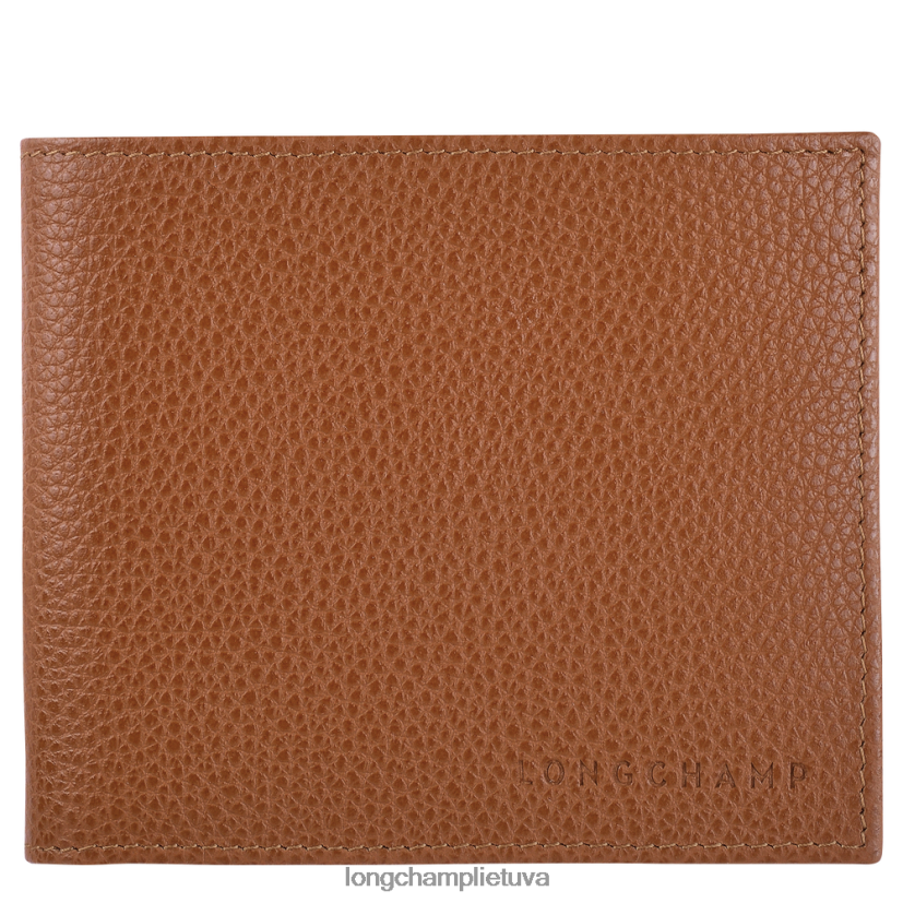 Longchamp le foulonne piniginė karamelė vyrų odos gaminiai X6B2TB629