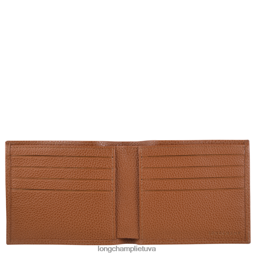 Longchamp le foulonne piniginė karamelė vyrų odos gaminiai X6B2TB629