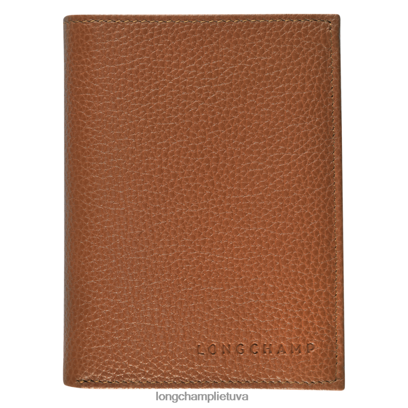 Longchamp le foulonne piniginė karamelė vyrų odos gaminiai X6B2TB632