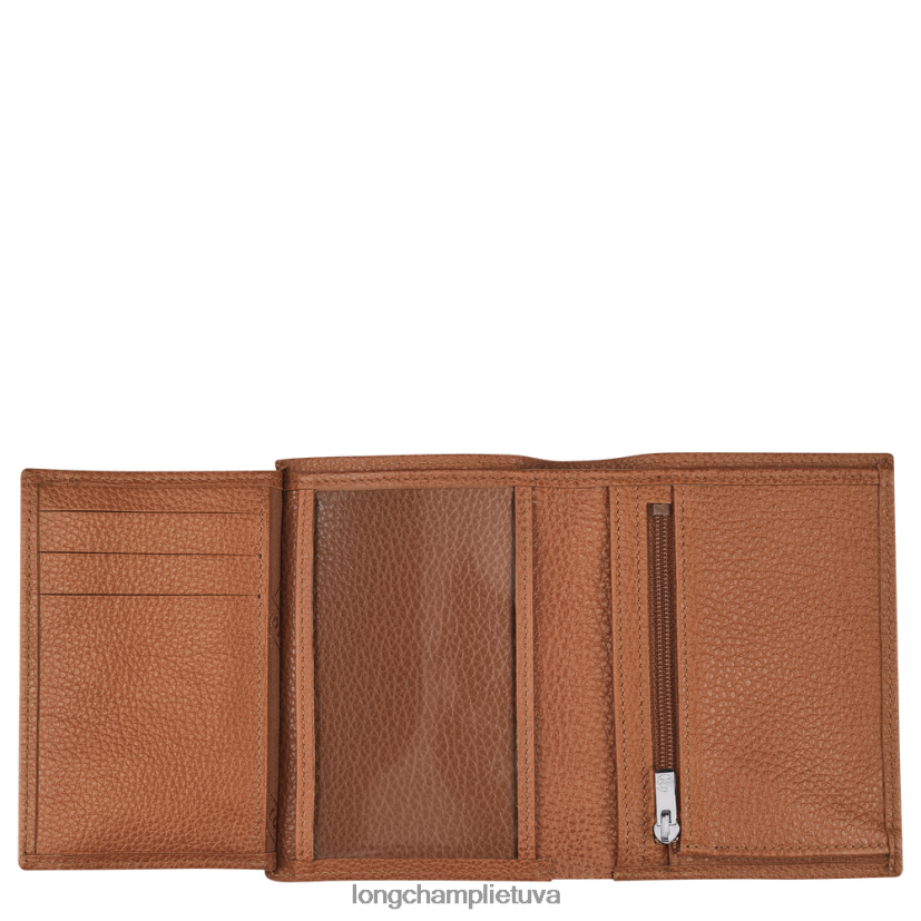 Longchamp le foulonne piniginė karamelė vyrų odos gaminiai X6B2TB632