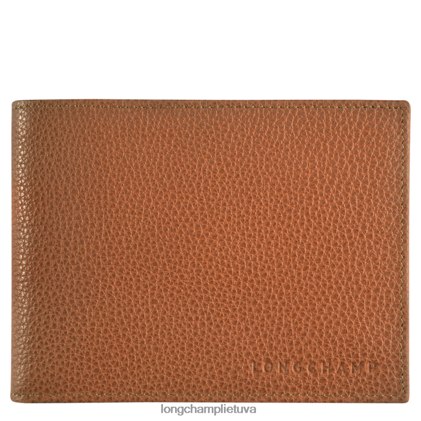 Longchamp le foulonne piniginė karamelė vyrų odos gaminiai X6B2TB635
