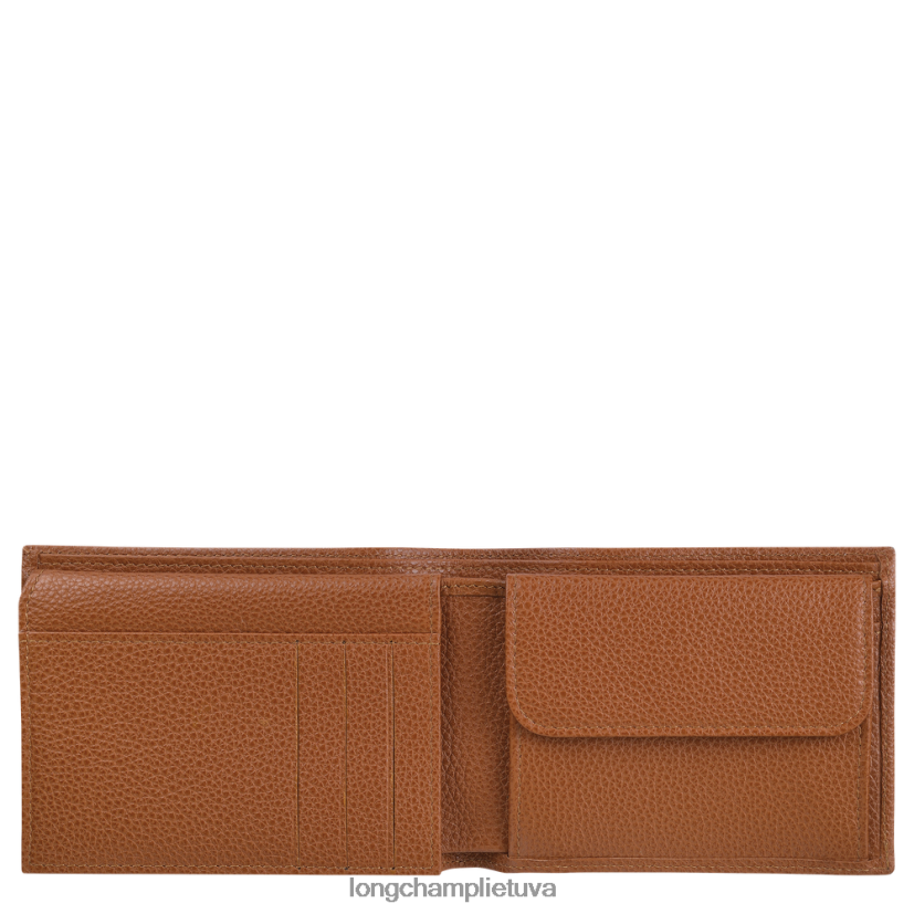 Longchamp le foulonne piniginė karamelė vyrų odos gaminiai X6B2TB635