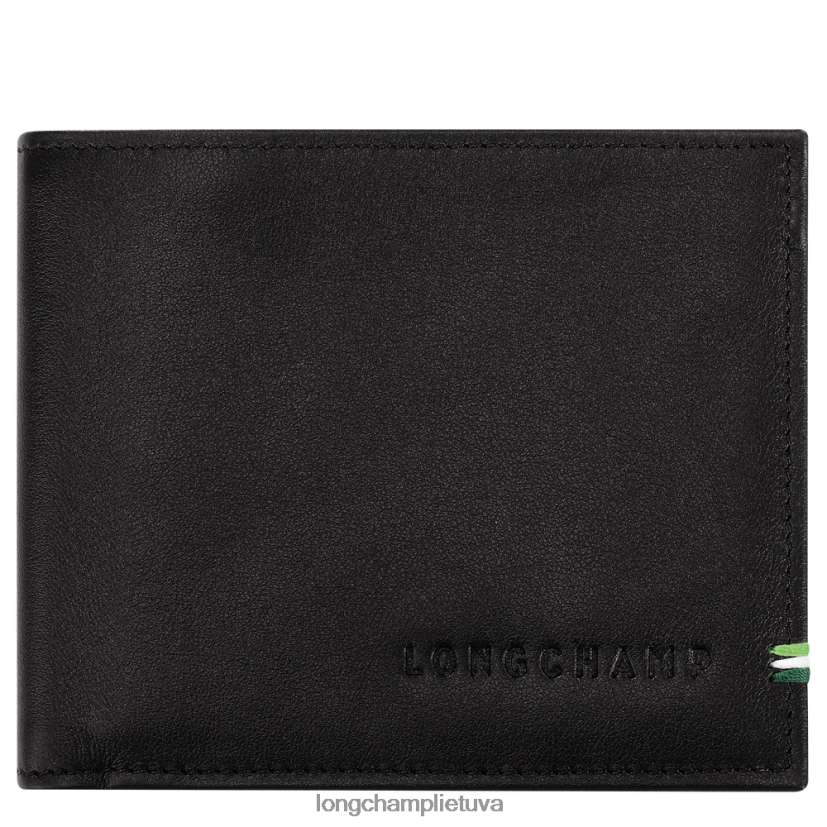 Longchamp sur seine pinigine juodas vyrų odos gaminiai X6B2TB1127