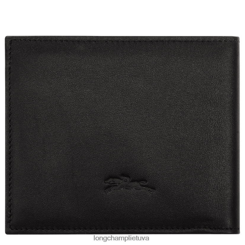Longchamp sur seine pinigine juodas vyrų odos gaminiai X6B2TB1127