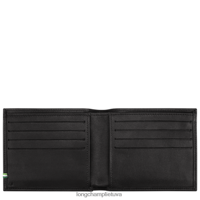 Longchamp sur seine pinigine juodas vyrų odos gaminiai X6B2TB1127