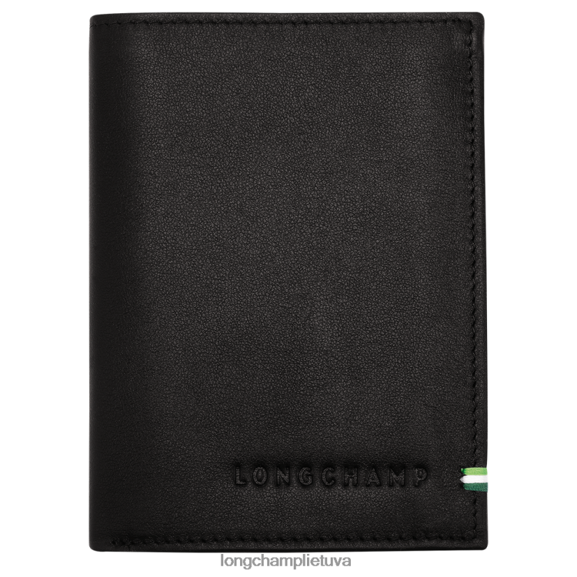 Longchamp sur seine pinigine juodas vyrų odos gaminiai X6B2TB1129
