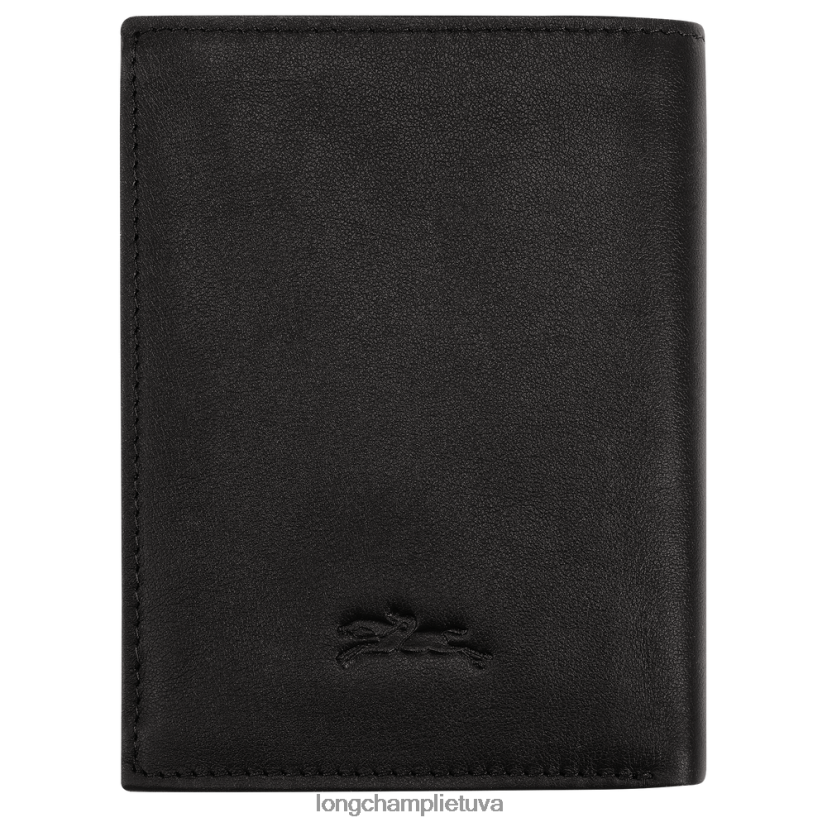 Longchamp sur seine pinigine juodas vyrų odos gaminiai X6B2TB1129