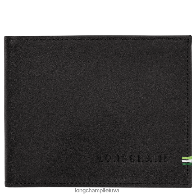 Longchamp sur seine pinigine juodas vyrų odos gaminiai X6B2TB17