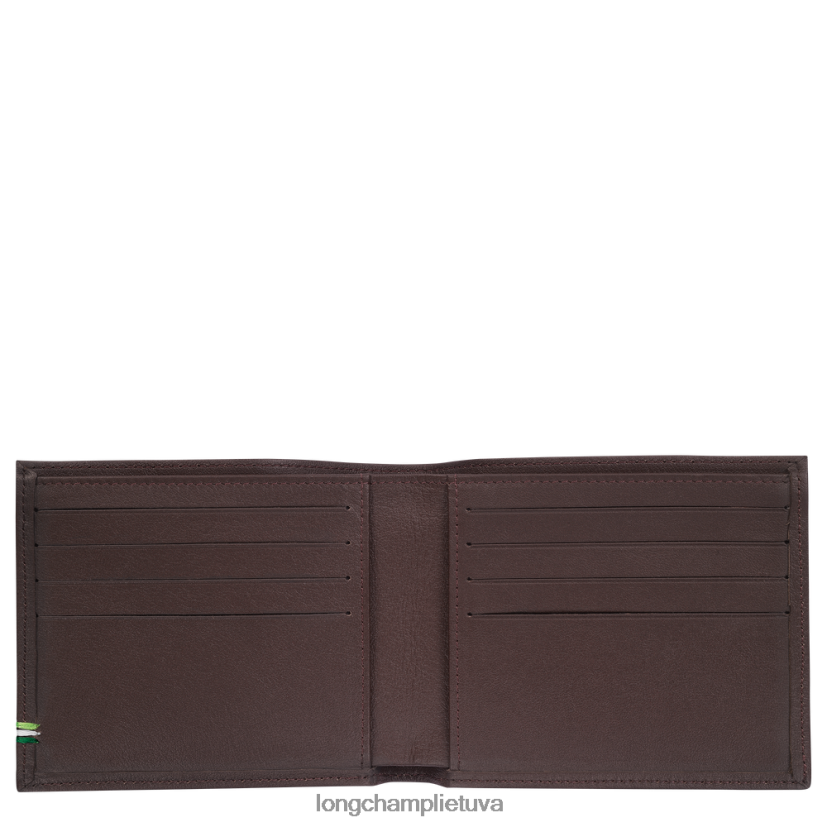 Longchamp sur seine pinigine moka vyrų odos gaminiai X6B2TB1128