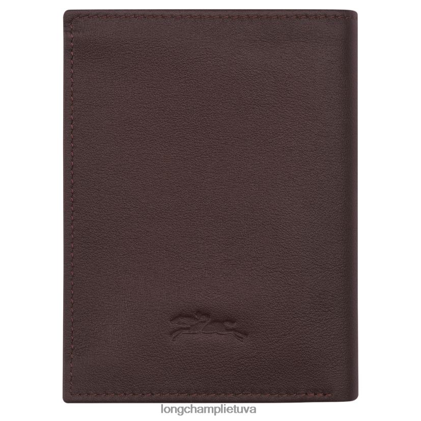 Longchamp sur seine pinigine moka vyrų odos gaminiai X6B2TB1130