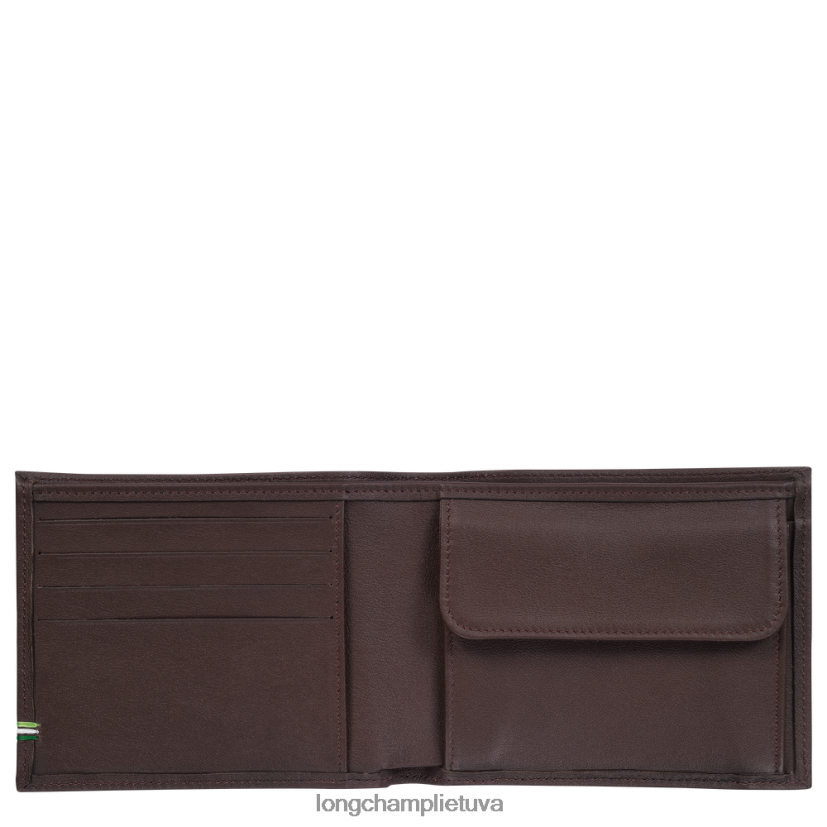 Longchamp sur seine pinigine moka vyrų odos gaminiai X6B2TB1131