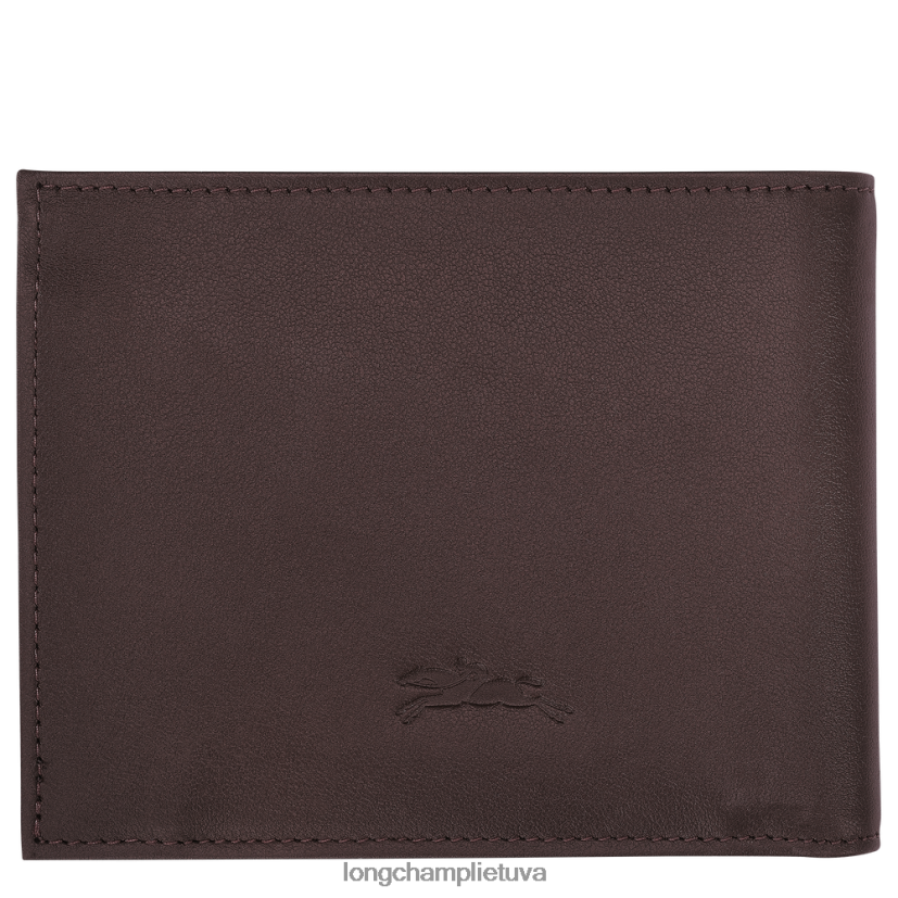 Longchamp sur seine pinigine moka vyrų odos gaminiai X6B2TB1131